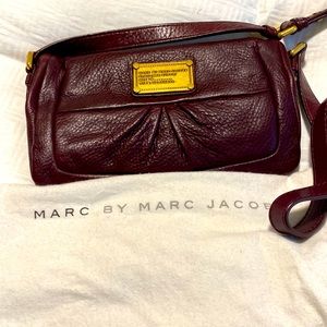 COPY - Marc Jacobs wine colored leather cross body handbag